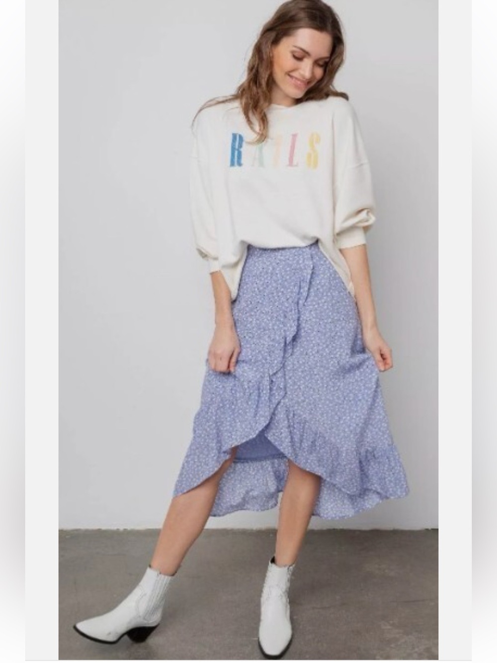 Rails Frida Floral Ruffle Skirt